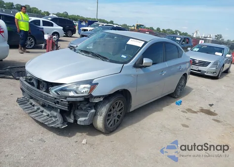 2017 Nissan Sentra S из США, поврежденный, VIN 3N1AB7APXHY388197